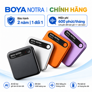 BOYA Notra AI Recorder – Máy ghi âm AI thông minh, chuyển giọng nói thành văn bản, tóm tắt nội dung