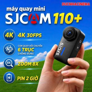 SJCAM C110 Plus – Camera Mini 4K nhỏ gọn, chống rung 6 trục