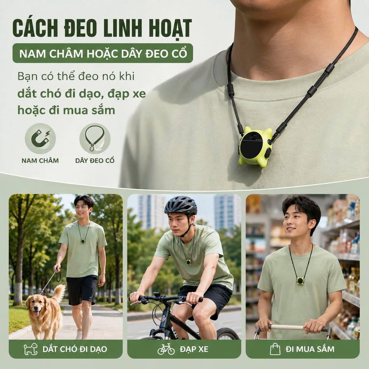 Camera LOOKI L1 ghi nhật ký cuộc sống bằng AI