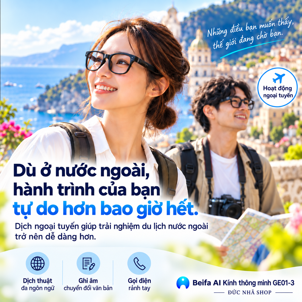 Kính phiên dịch AI Beifa GE01-3 – ảnh sản phẩm 8
